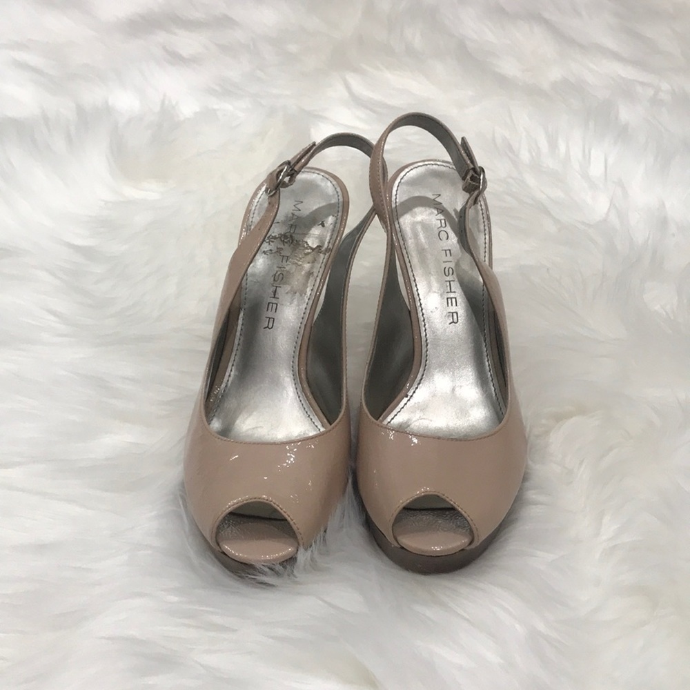Tan Marc Fisher hight high heels